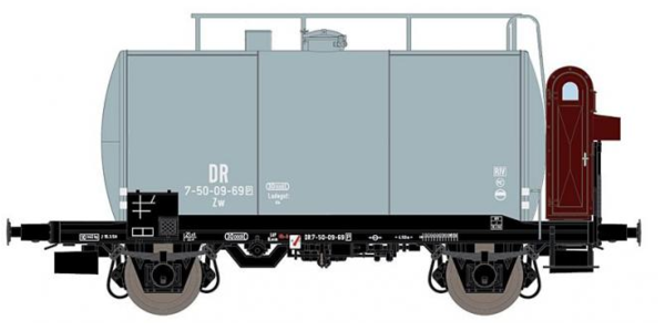 Exact-Train, 20606, Kesselwagen Ba. Uerdingen, DR, Ep.III