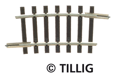 Tillig, 83115, Gebogenes Gleis R04, R267, 7,5'