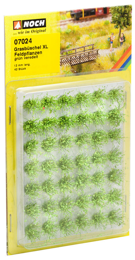 Noch 07024, Grasbüschel Mini-Set XL “Feldpflanzen”