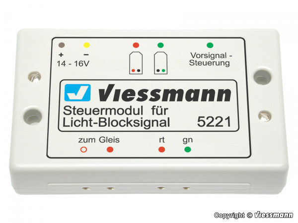 Viessmann 5221, Steuermodul für Licht-Blocksignal