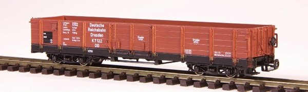 PMT 5-4424, Güterwagen, offen, DRG, braun, ohne Heberleinbremse, DRG,Ep. II / H0e