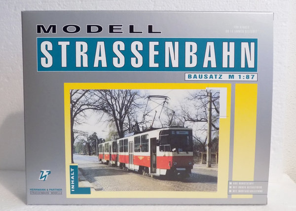 Herrmann & Partner 21020/A-1, Straßenbahn TATRA T6A2 - Dresden, Bausatz / H0
