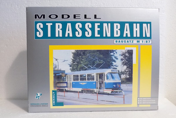 Herrmann & Partner 23051B, Straßenbahn TATRA T4/T4 - Dresden, Bausatz / H0