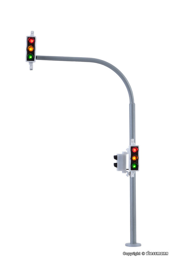 Viessmann 5094, Bogenampel mit Fußgängerampel und LEDs, 2 Stück, / H0