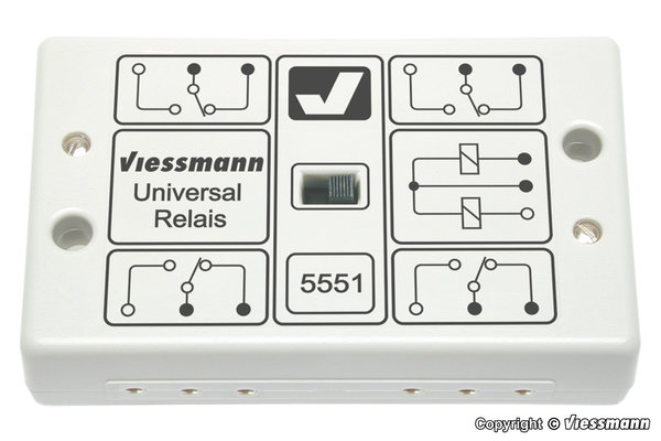 Viessmann 5551, Universal-Relais 1 x 4UM, /