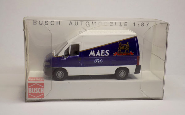 Busch 47383, Peugeot Boxer – Maes Pils, / H0
