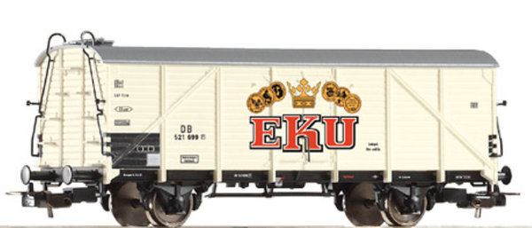 PIKO, 54544, Gedeckter Güterwagen, DB, Ep.III 'EKU' / H0