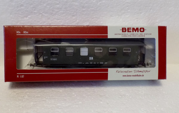 Bemo Modellbahn 3021807, Personenwagen 970-497, DR, Ep.IV, / H0e