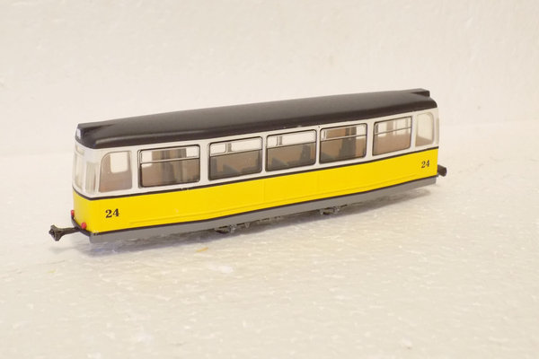 Nr.00028KB/24, Wagen EB57 der Kirnitzschtalbahn – gelb weiß, H0m / 1:87