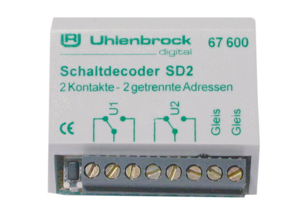 Uhlenbrock 67600 - SD2 Schaltdecoder, / H0 - 0