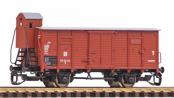 Piko 47760, Gedeckter Güterwagen G02 DR III mit Bremserhaus, / TT