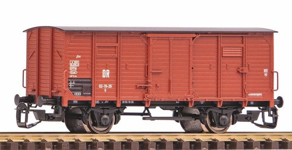 Piko 47761, Gedeckter Güterwagen G02 DR III ohne Bremserhaus, / TT