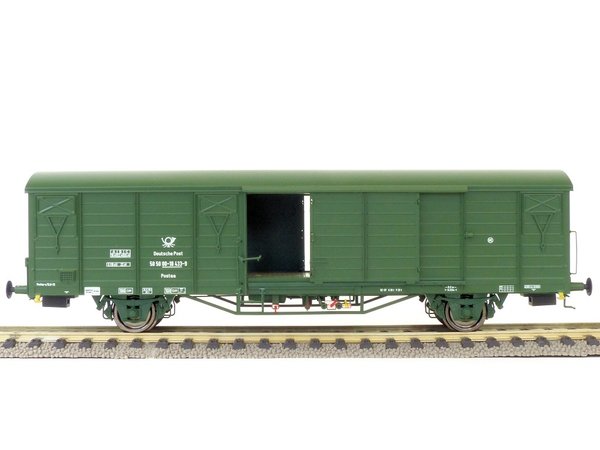 Exact-Train EX20710, Gedeckter Güterwagen Gbs, DR, Ep.IV 'Post' , / H0