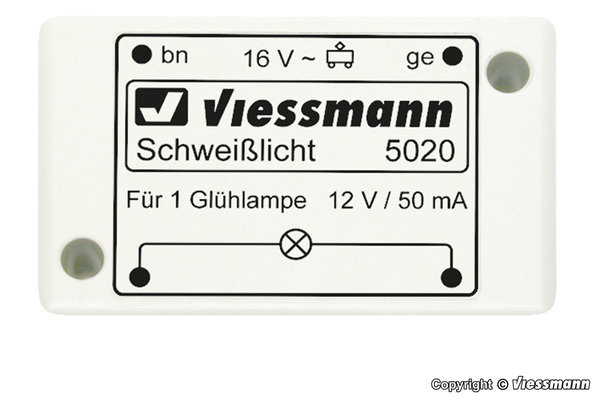 Viessmann 5020, Elektronisches Schweißlicht / -