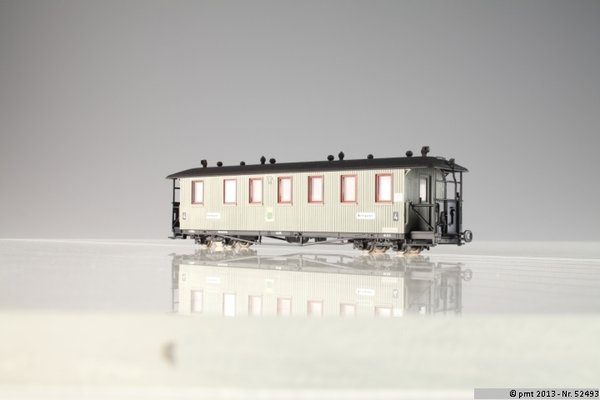 Pmt 5-2493, Traglastenwagen, Zittauer 100-jähriger Zug, grau, H0e
