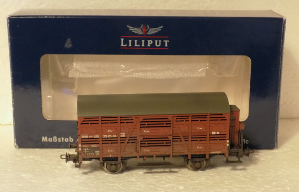 Liliput L235104, Verschlagwagen mit Bremserhaus der DRG,Ep.II, A&V / H0