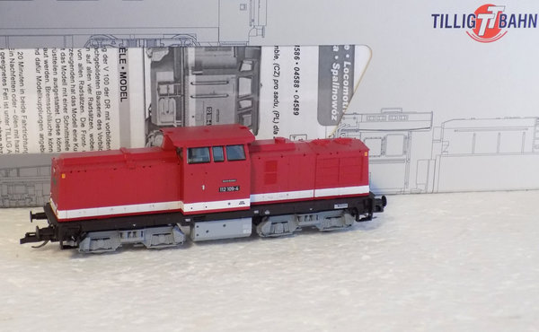 Tillig 04596, Diesellokomotive BR 112 der DR,Ep.IV, / TT
