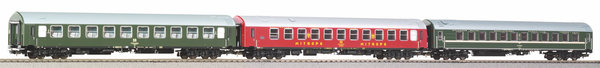 Piko 58245, 3er Set Personenwagen D 244 Brest Köln DR IV, / H0