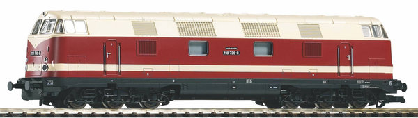 Piko 37571, G Sound-Diesellokomotive BR 118, 6 achsig, DR,Ep. IV / II-m (G)