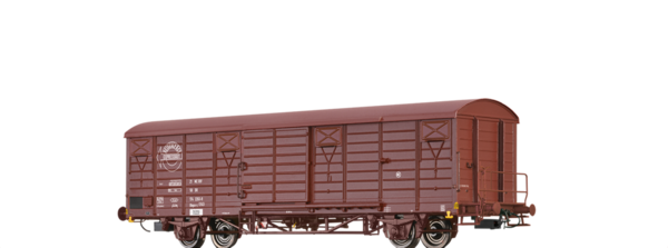 Brawa 49919, Gedeckter Güterwagen Gbqss-z, DR, Ep.IV 'Expressgut', / H0
