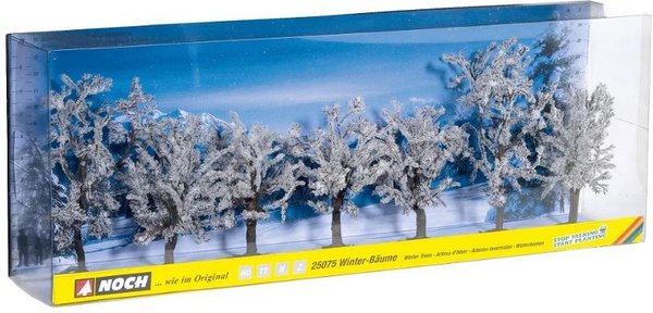 Noch 25075, Winterbäume 7 Stück, ca. 8 - 10 cm hoch, / H0 - TT - N